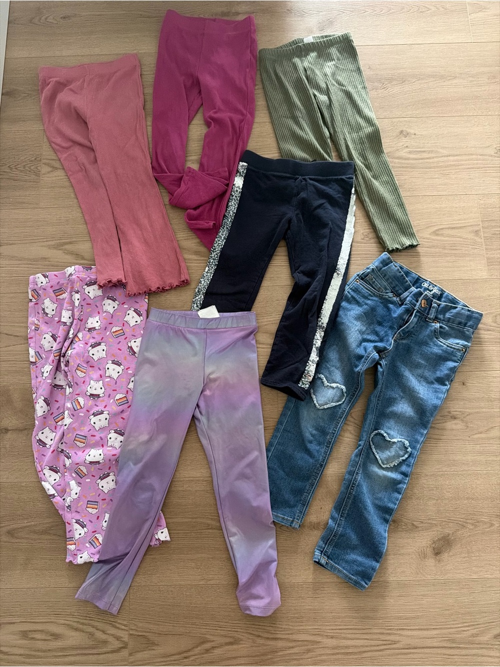Toddler 4T Pants & Leggings Bundle | 7 Pieces